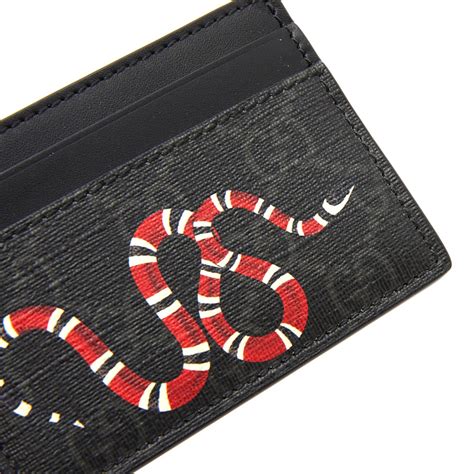 gucci water snake card holder